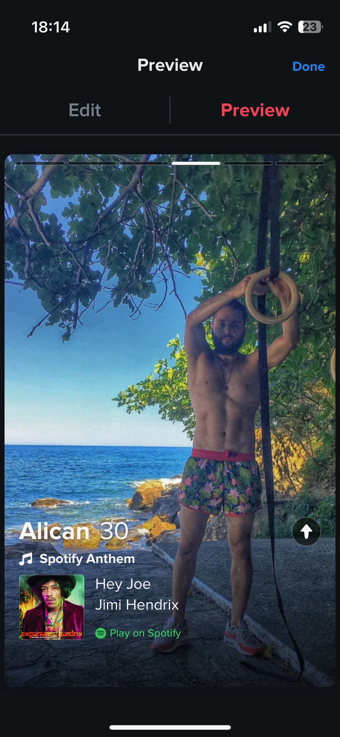 Example Tinder profile screenshot 4