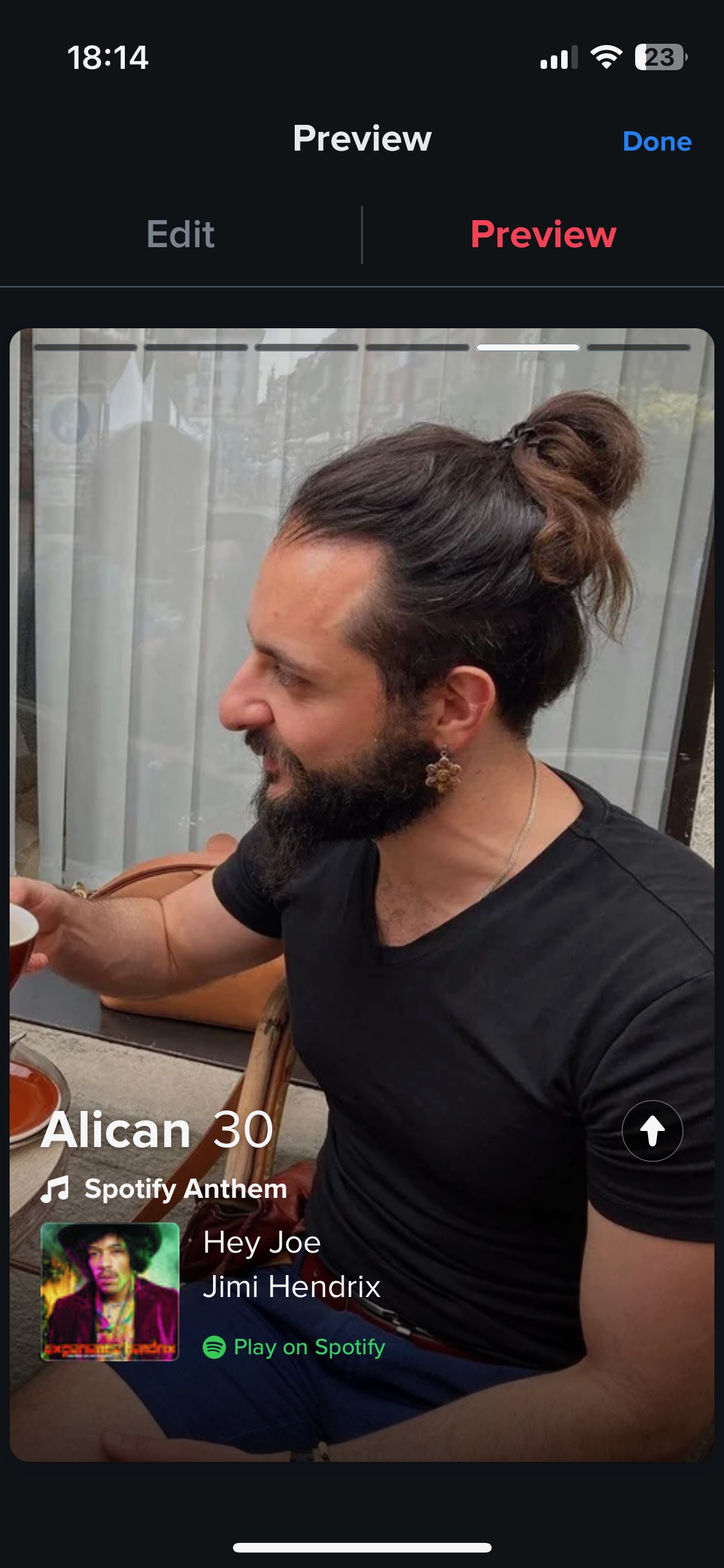 Example Tinder profile screenshot 5